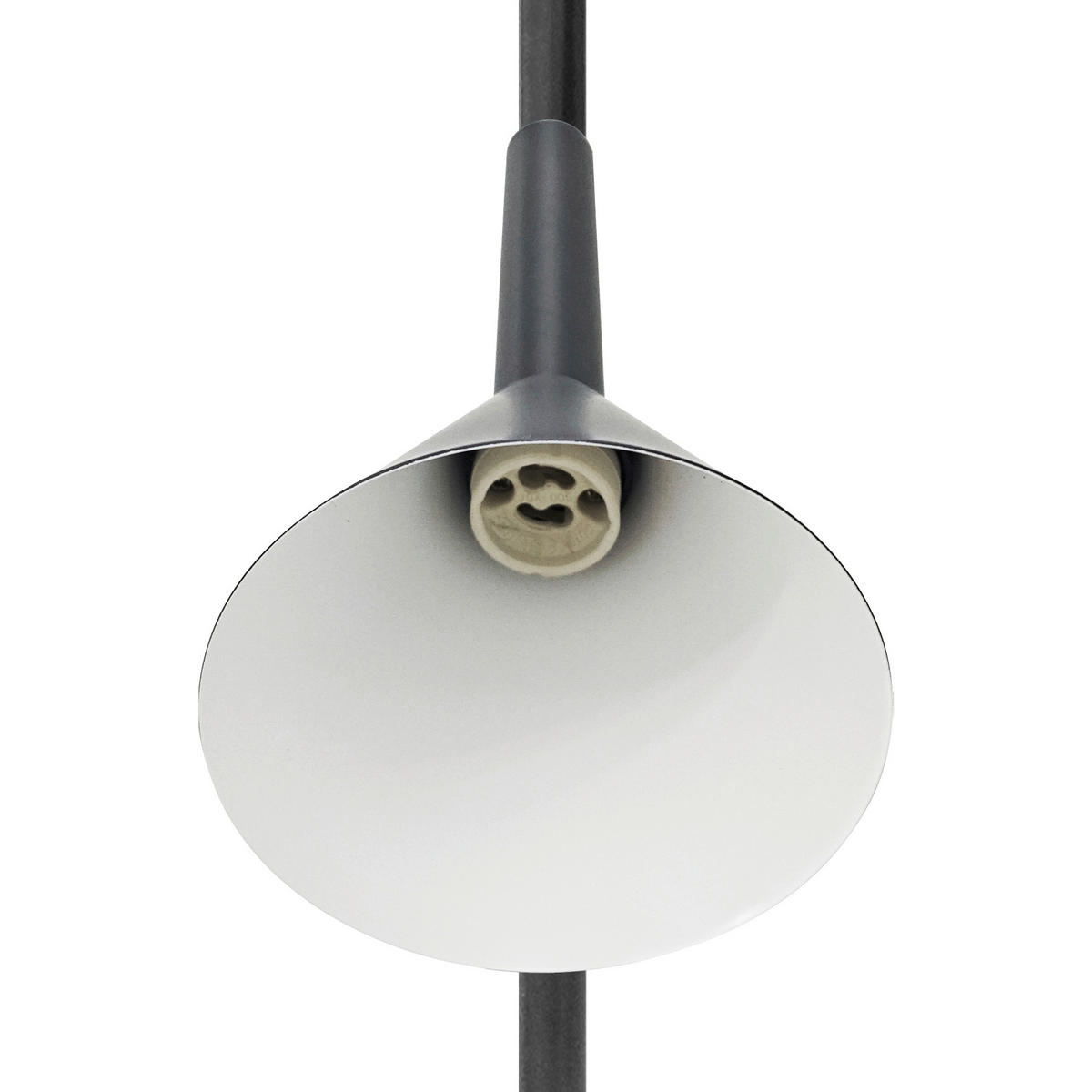 STEHLEUCHTE Kelvis 151/25/37 cm  - Schwarz, Design, Metall (151/25/37cm) - Nordlux
