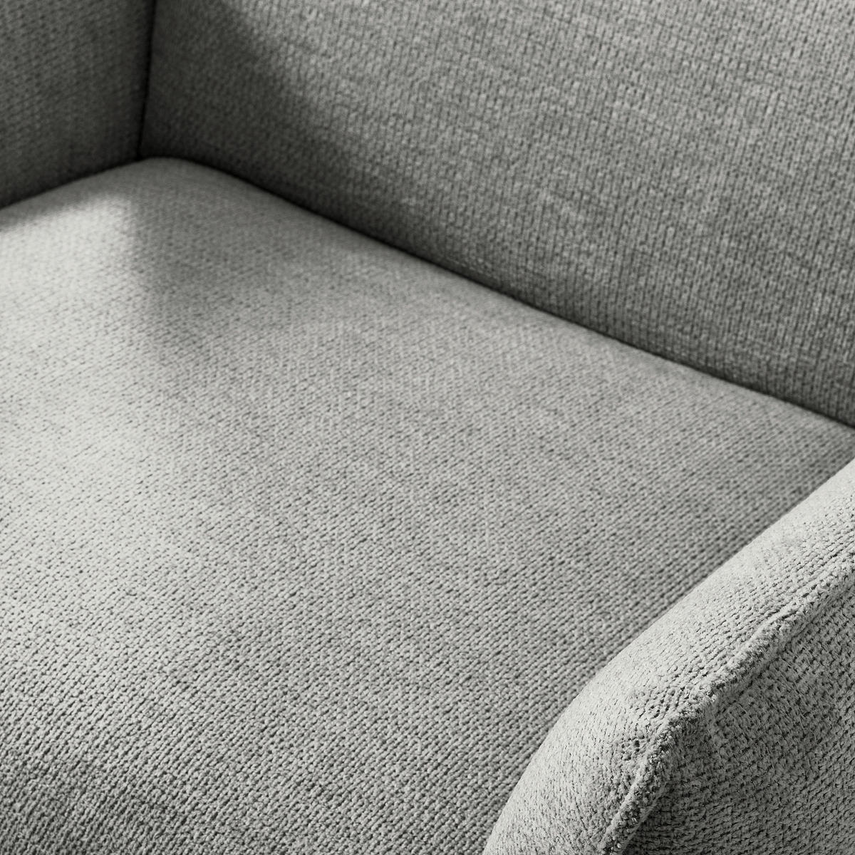 RELAXSESSEL in Textil Grau  - Schwarz/Grau, Design, Textil/Metall (77/107/88cm) - Livetastic