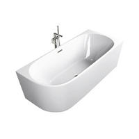 BADEWANNE Wandmontage  170/75/60 cm  - Weiß, KONVENTIONELL, Kunststoff (170/75/60cm) - Sanotechnik