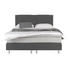 BOXSPRINGBETT Webstoff 160/200 cm INKL. Matratze, Topper - Anthrazit/Hellgrau, Design, Holz/Textil (160/200cm) - Carryhome