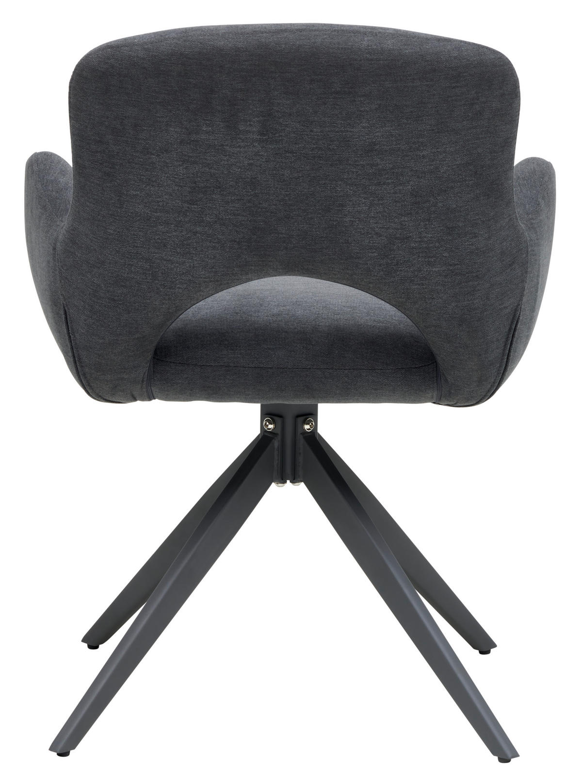 ARMLEHNSTUHL  in Eisen Webstoff  - Grau, MODERN, Holz/Textil (62/62/84cm) - Livetastic