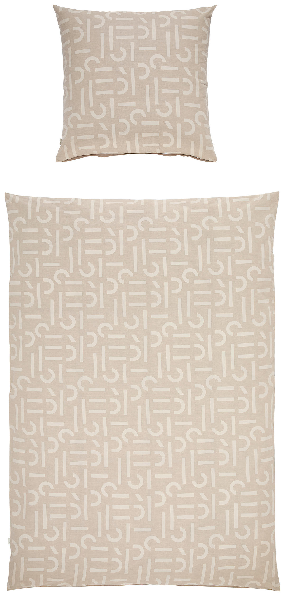 WENDEBETTWÄSCHE SCATTER BIG Renforcé 155/220 cm  - Taupe/Greige, Design, Textil (155/220cm) - Esprit