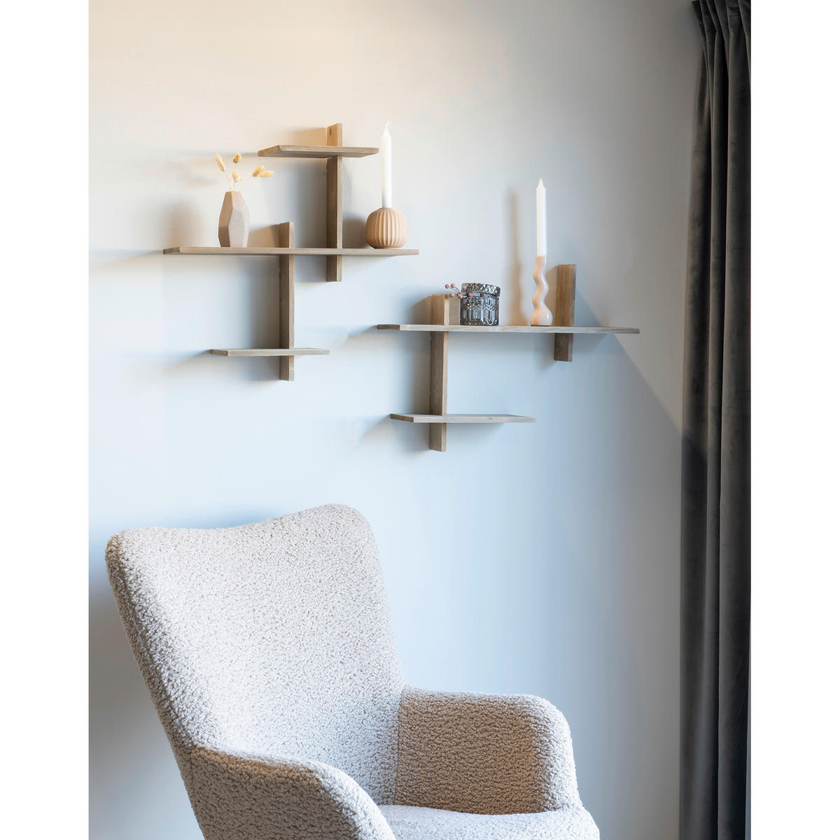 WANDREGAL Braun  - Braun, Design, Holz (60/44/15cm)