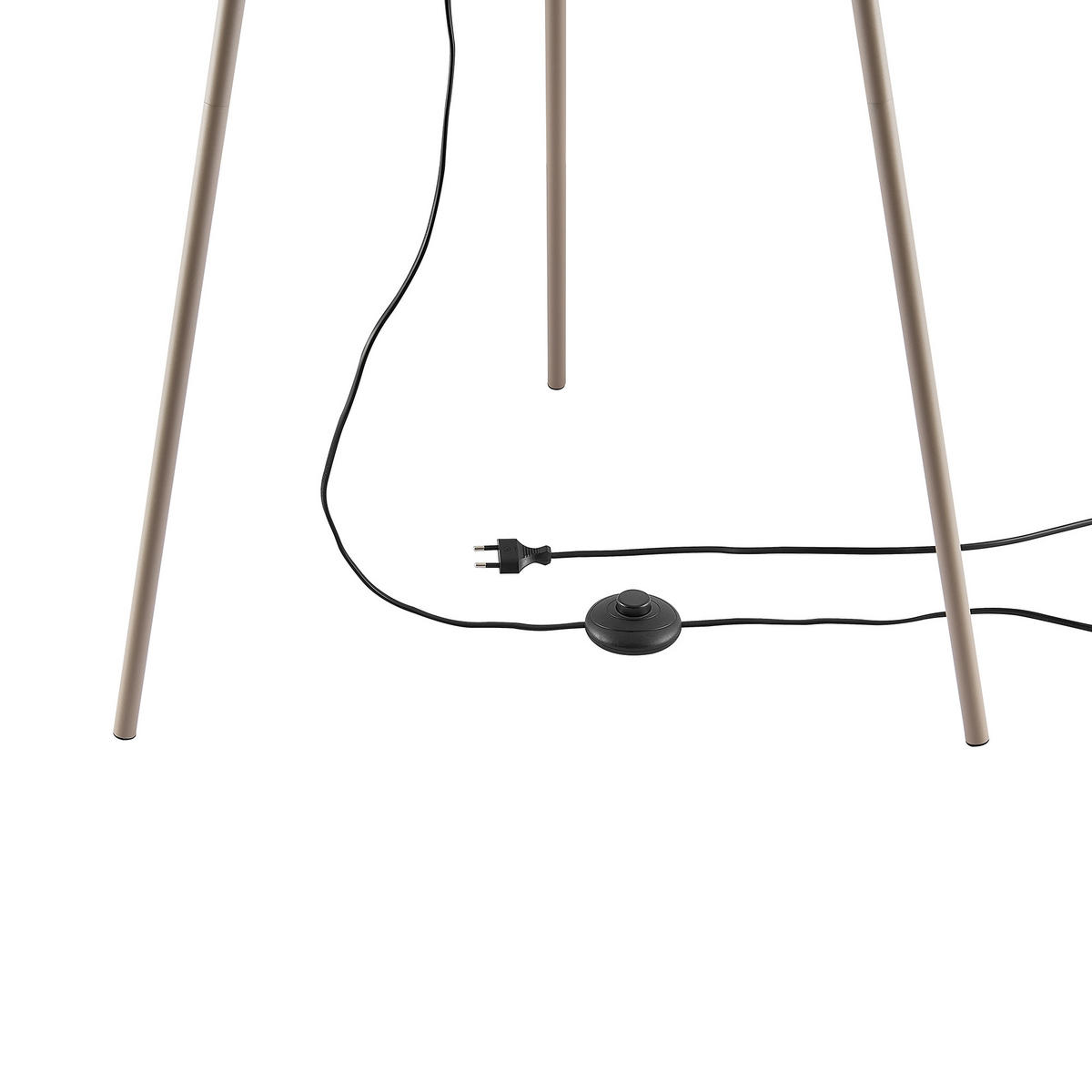 STEHLEUCHTE Melina 63,5/153 cm   - Sandfarben/Beige, Design, Metall (63,5/153cm) - Novel