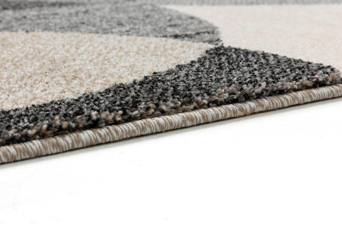 WEBTEPPICH 67/130 cm Samoa Grau  - Grau, KONVENTIONELL, Textil (67/130cm) - Novel