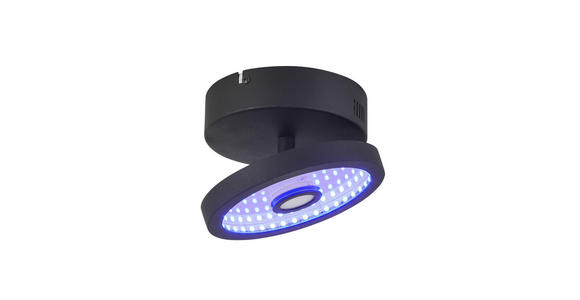 LED-STRAHLER 17/10 cm   - Schwarz, LIFESTYLE, Kunststoff/Metall (17/10cm) - Novel