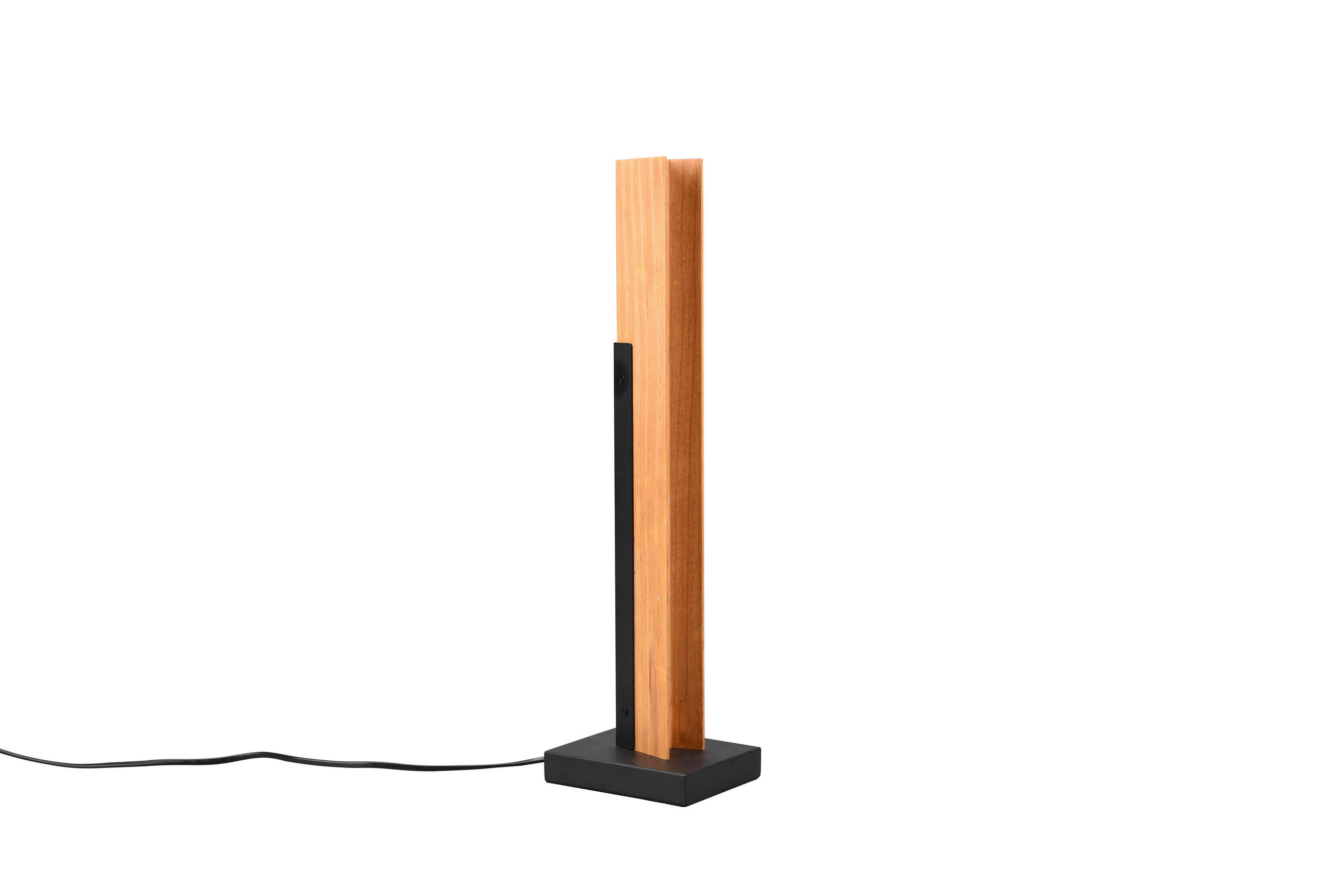 LED BORDSLAMPA - brun/svart, Design, metall/trä (11/50/14cm) - Trio Leuchten
