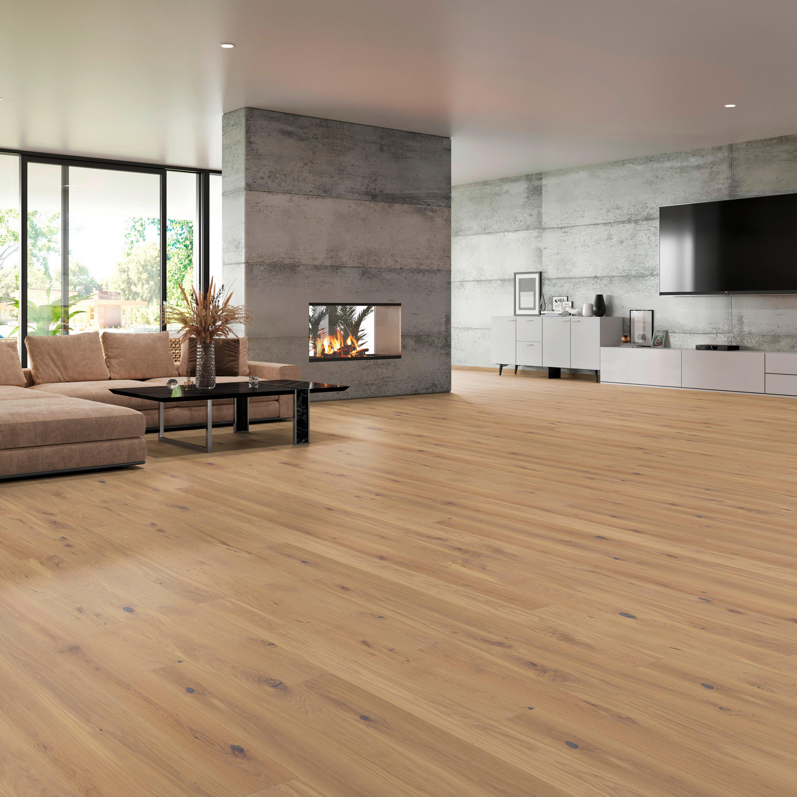 LANDHAUSDIELE Marcanto Eiche Sahara 100010901  per  m² - Design, Holz (220,5/17,6/1,3cm) - Tilo