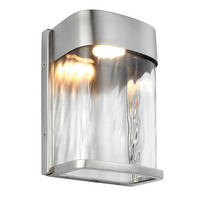VÄGGLAMPA FÖR UTOMHUS - stålfärgad, Basics, metall (15.3/20.3/10cm) - Elstead Lighting