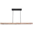 LED-HÄNGELEUCHTE 120/8/150 cm - Schwarz/Naturfarben, Design, Holz/Holzwerkstoff (120/8/150cm) - Novel