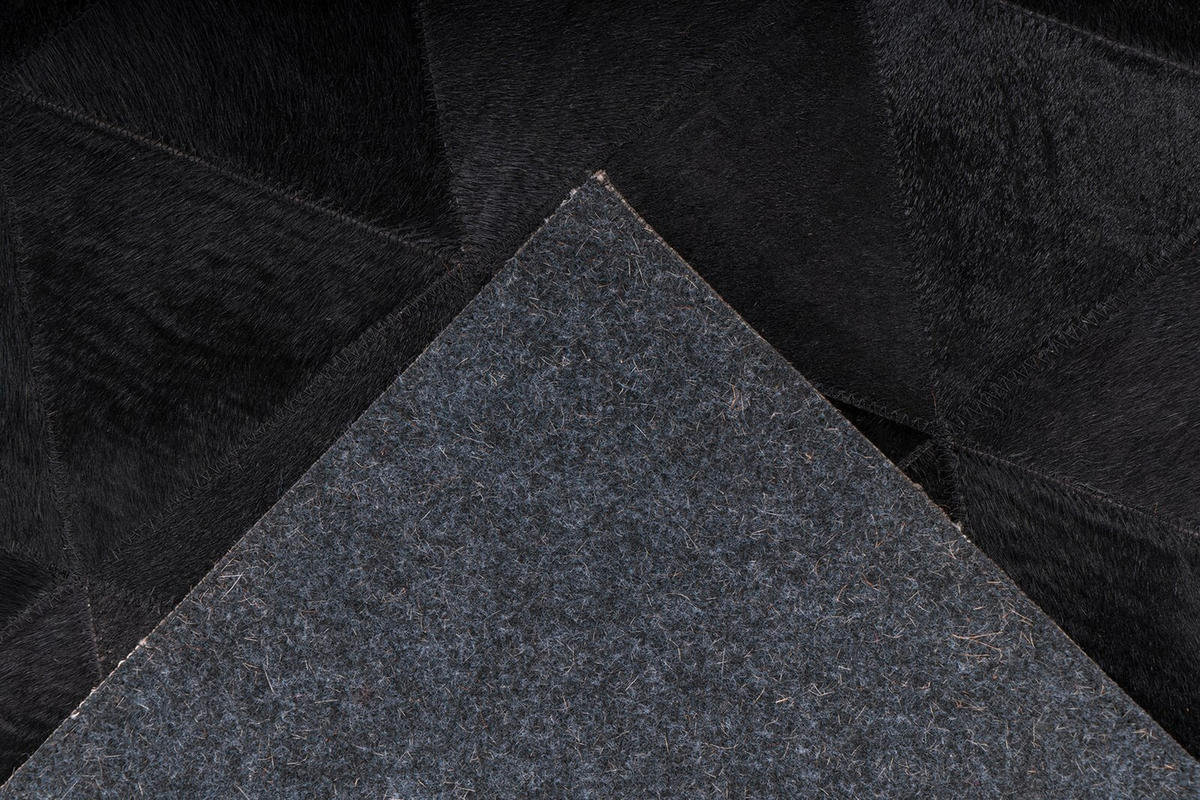 FLACHWEBETEPPICH 120/170 cm Lavin 325 Schwarz Schwarz  - Schwarz, KONVENTIONELL, Leder/Textil (120/170cm)