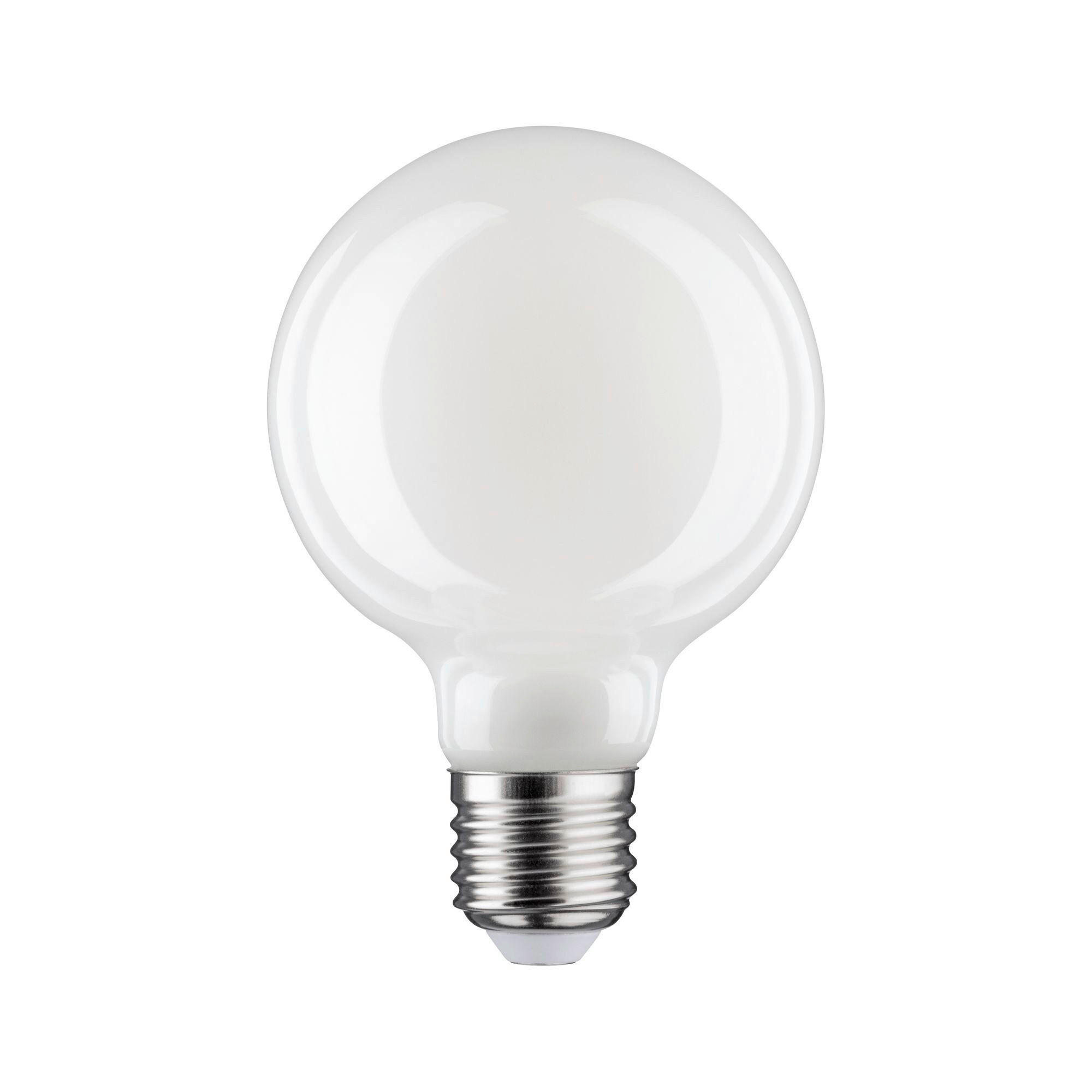 LED-LEUCHTMITTEL   E27 1x5,6W W 470 lm  - Opal, Basics, Glas (8,0/12,0cm) - Paulmann