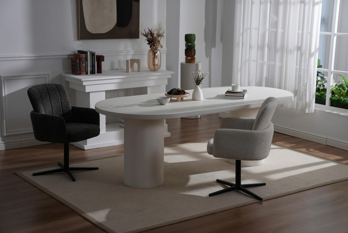 NASLANJAČ, les, kovina, tekstil temno siva  - temno siva/črna, Trendi, kovina/tekstil (58/86/64cm) - Livetastic