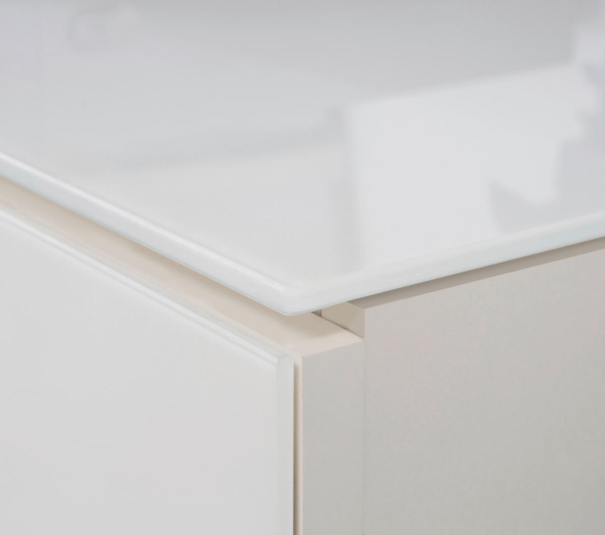 TV-ELEMENT - Edelstahlfarben/Champagner, Design, Glas/Holzwerkstoff (219,9/57/52,5cm) - Hom`in