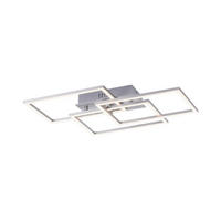 LED-DECKENLEUCHTE Iven 54/33,5/7,5 cm   - Alufarben, Design, Kunststoff/Metall (54/33,5/7,5cm)
