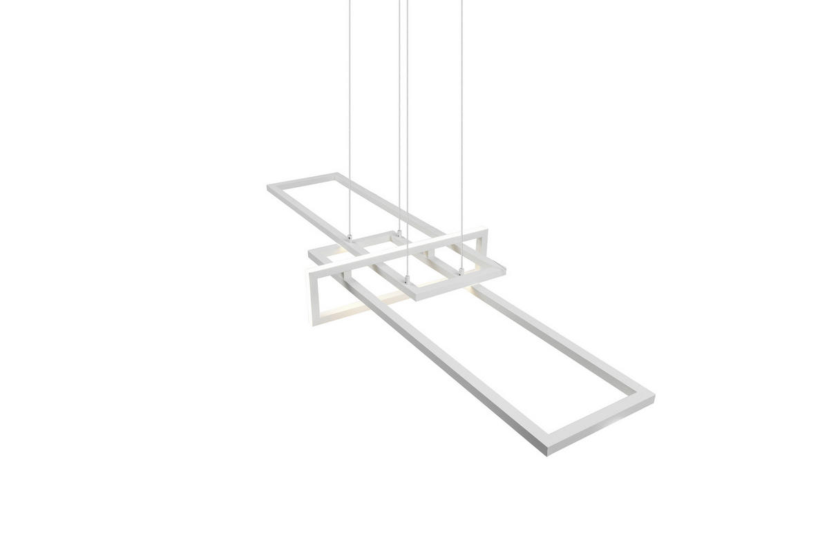LED-HÄNGELEUCHTE 110/40/150 cm    - Weiss, Design, Metall (110/40/150cm) - Trio Leuchten