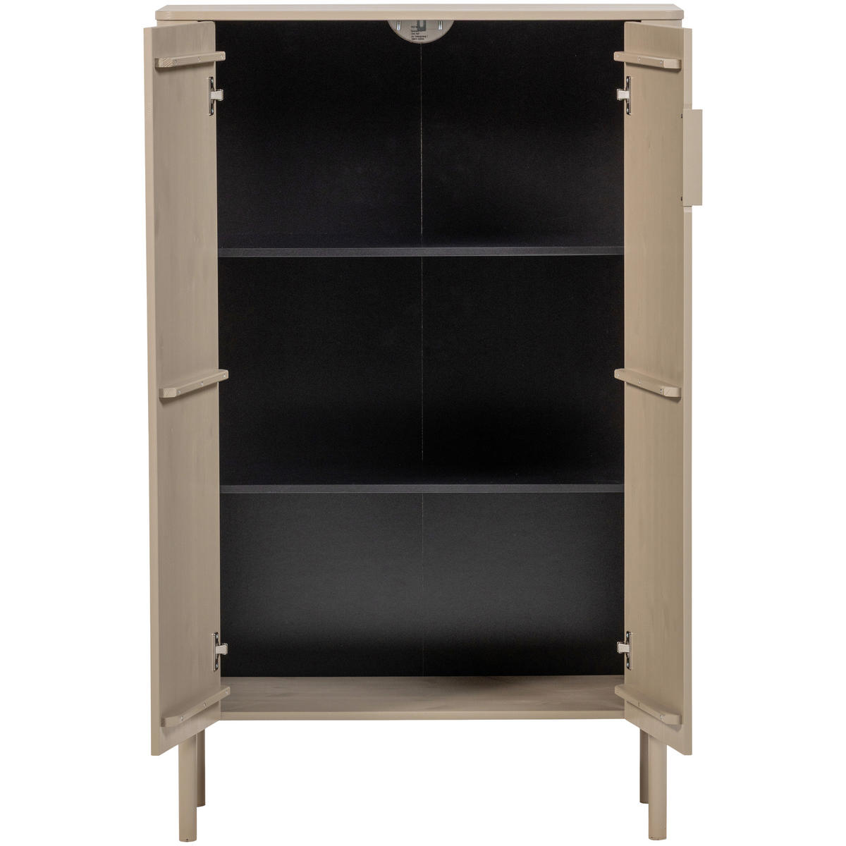 SCHUHSCHRANK Gunnar  in 85/135/39 cm  - Schlammfarben/Schwarz, Design, Holz/Metall (85/135/39cm) - Livetastic