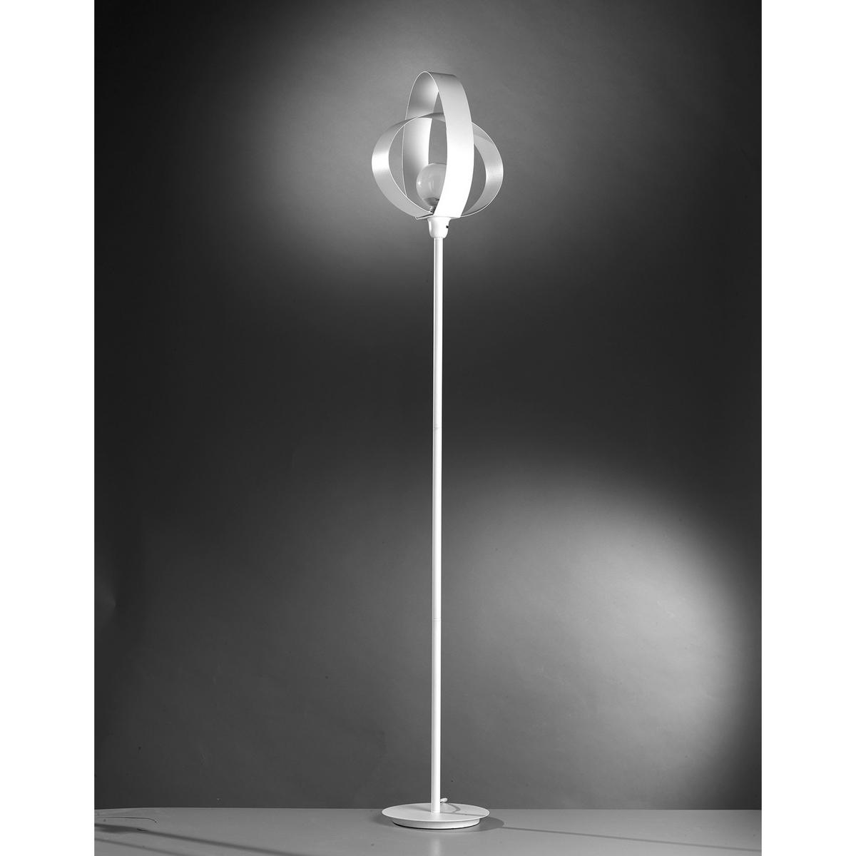STOJACÍ LAMPA, 30/160 cm  - bílá, Design, kov (30/160cm)