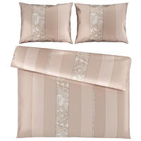 BETTWÄSCHESET 3-teilig Satin 200/210 cm  - Beige, Design, Textil (200/210cm) - Dieter Knoll