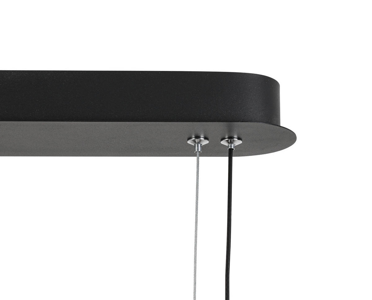 ZÁVESNÉ LED SVIETIDLO, 78/50/120 cm  - čierna, Trend, kov/plast (78/50/120cm) - Novel