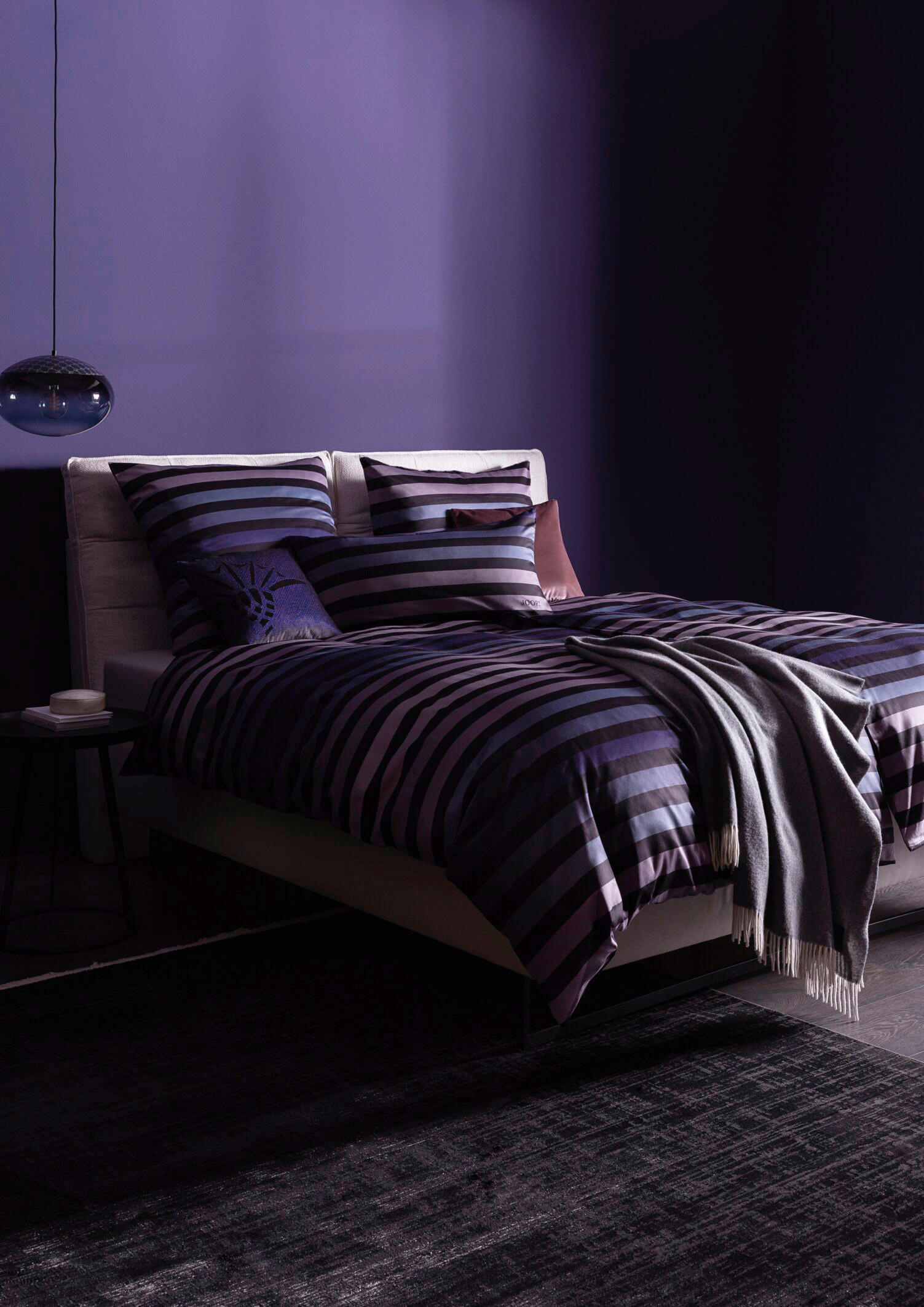 BETTWÄSCHE Tone Makosatin 135/200 cm  - Violett, Design, Naturmaterialien/Textil (135/200cm) - Joop!