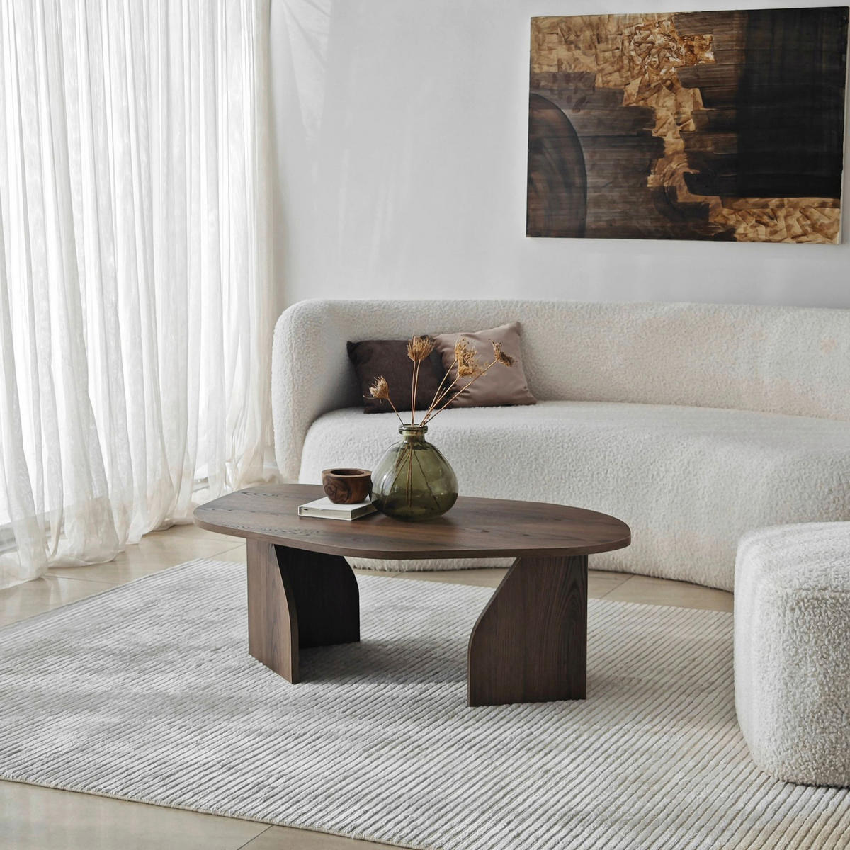 COUCHTISCH Walnussfarben  - Walnussfarben, MODERN, Holzwerkstoff (100/35/60cm) - MID.YOU