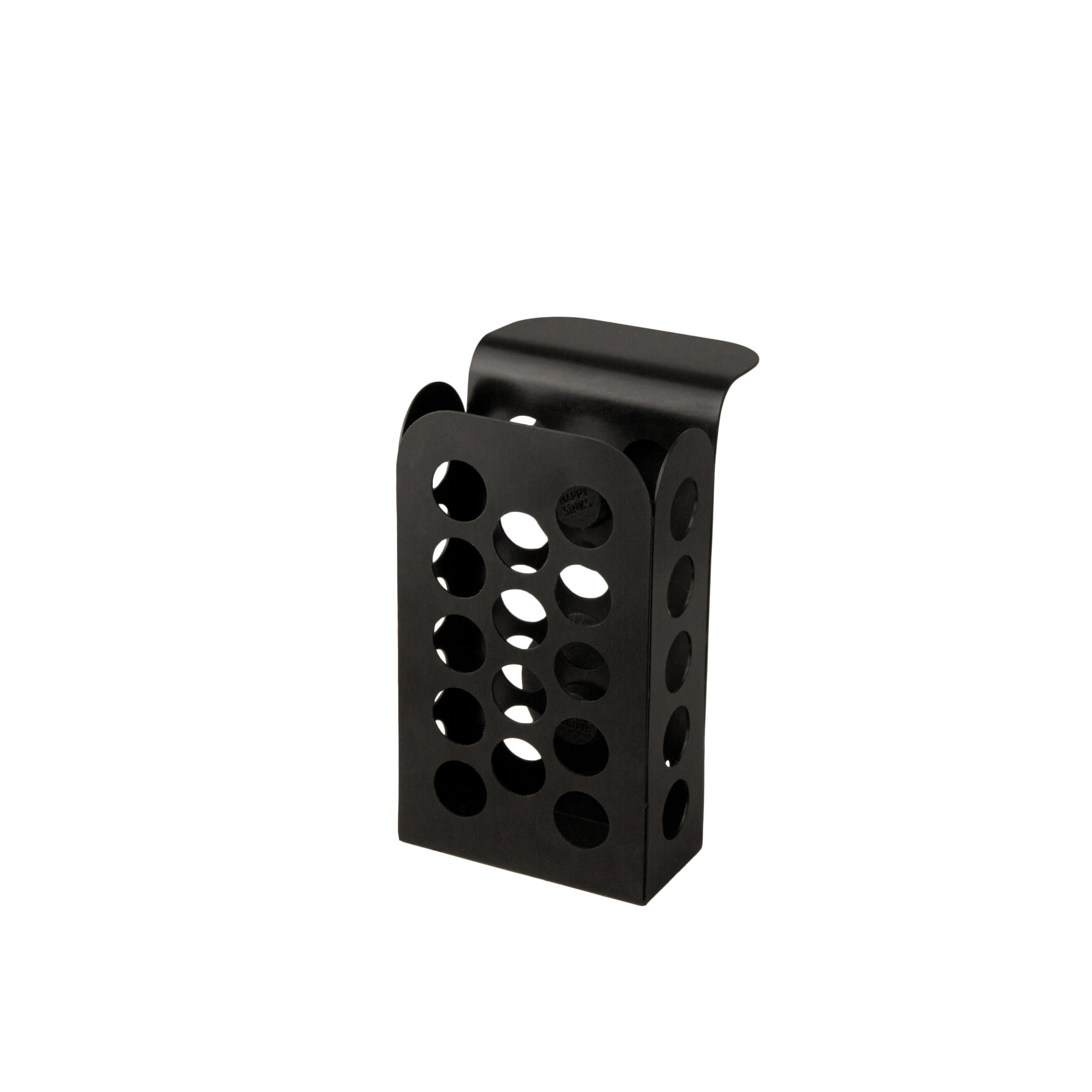 KÜCHENUTENSILIENHALTER   - Schwarz, Basics, Metall (7/12/7cm) - HAPPY SINKS