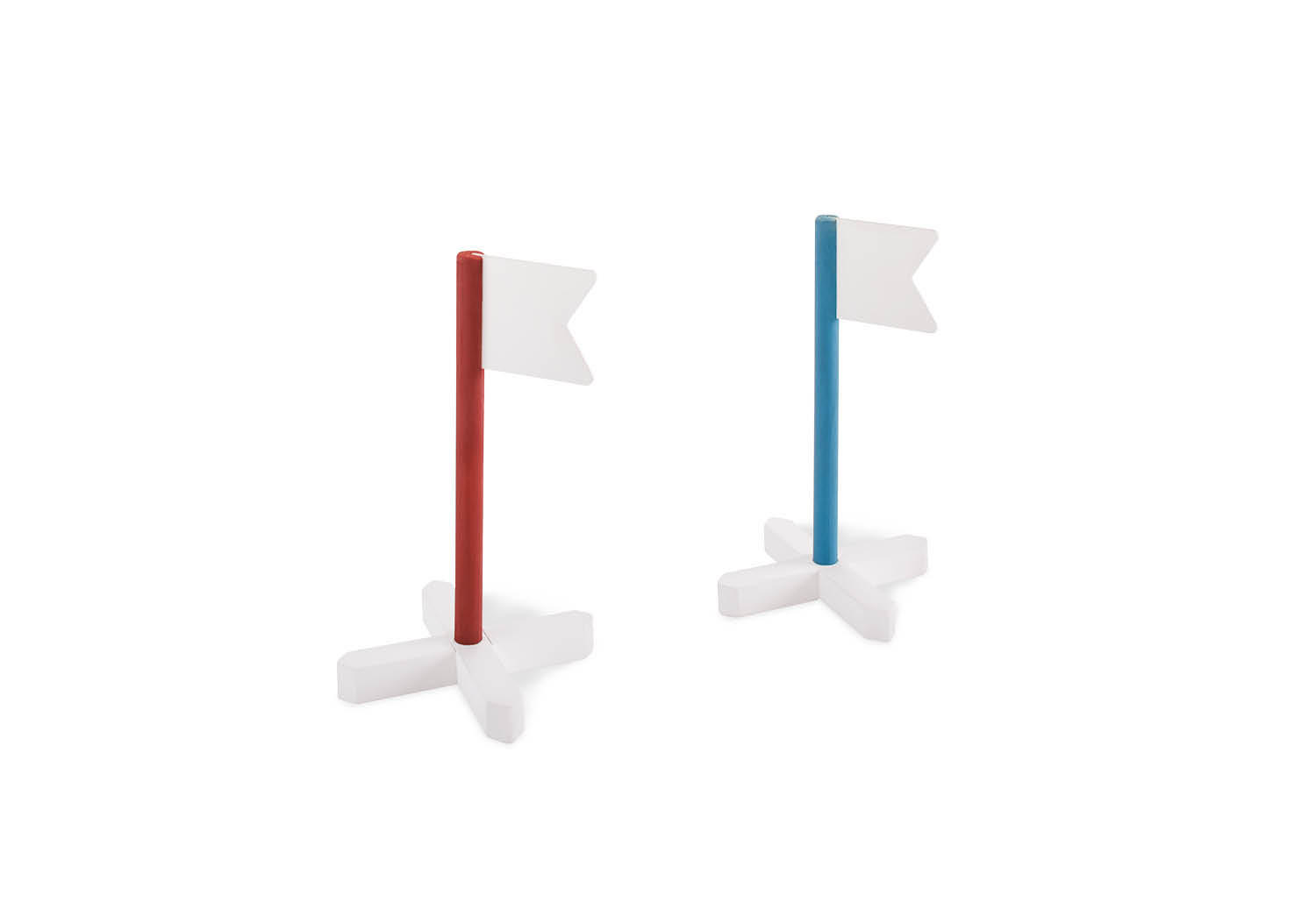 HINDERNISPARCOUR DANCER Blau, Rot  - Blau/Rot, Basics, Holz (16/35/16cm) - Pinolino