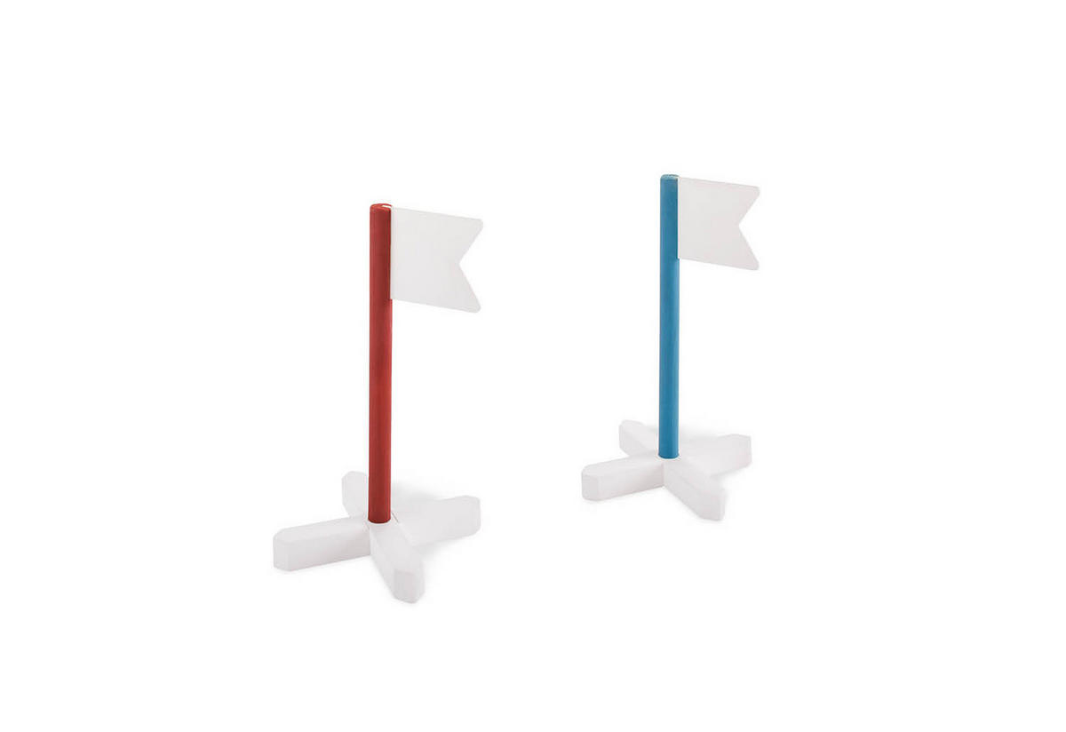 HINDERNISPARCOUR DANCER Blau, Rot  - Blau/Rot, Basics, Holz (16/35/16cm) - Pinolino