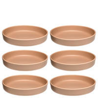 SPEISETELLERSET ROMA 6-teilig  - Aprikose, KONVENTIONELL, Keramik (19,7/4,0/19,7cm) - Leonardo