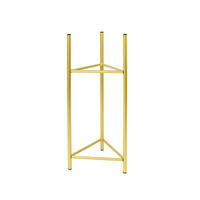 BLUMENSTÄNDER Metall  - Goldfarben, Basics, Metall (27/60/27cm)