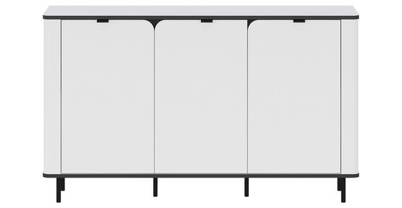SIDEBOARD  in 136,8/82/35,2 cm  - Schwarz/Weiß, MODERN, Holzwerkstoff/Kunststoff (136,8/82/35,2cm) - Carryhome