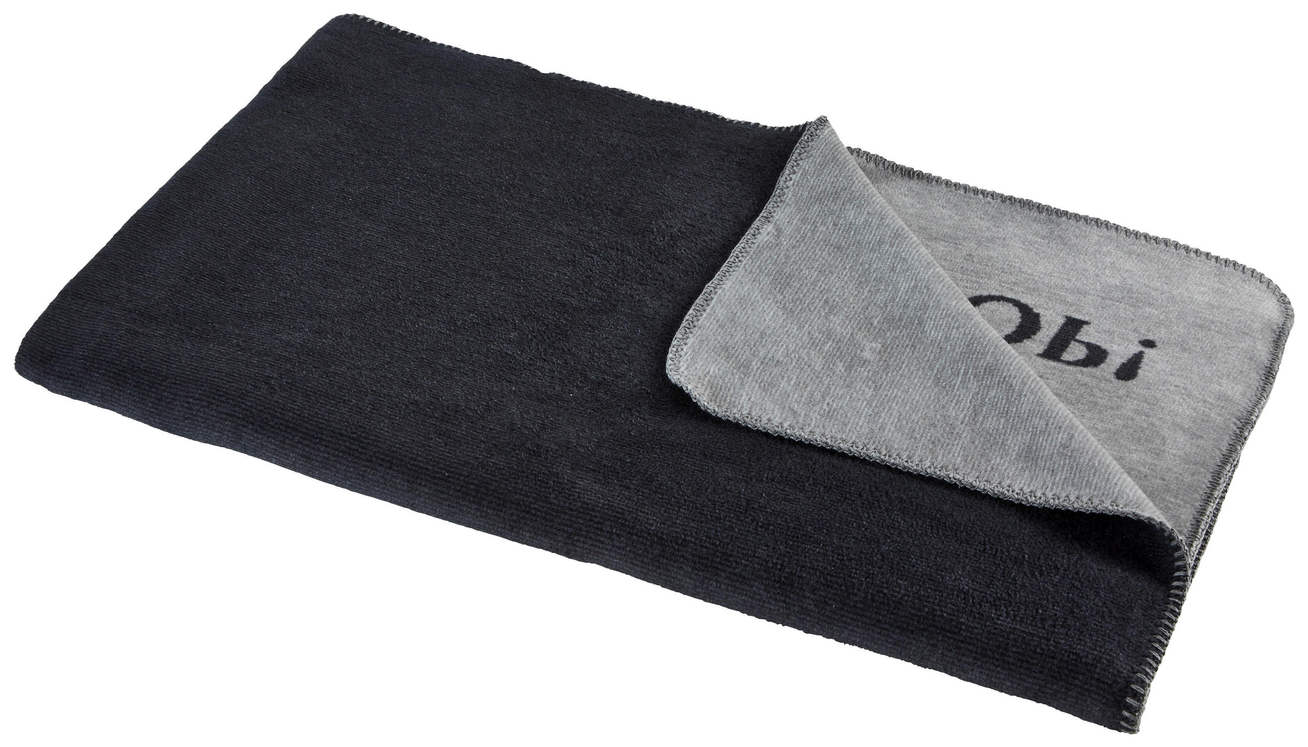 WOHNDECKE MELANGE DOUBLEFACE 150/200 cm - Graphitfarben/Schwarz, Design, Textil (150/200cm) - Joop!