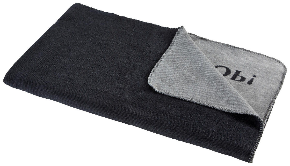 WOHNDECKE MELANGE DOUBLEFACE 150/200 cm  - Graphitfarben/Schwarz, Design, Textil (150/200cm) - Joop!