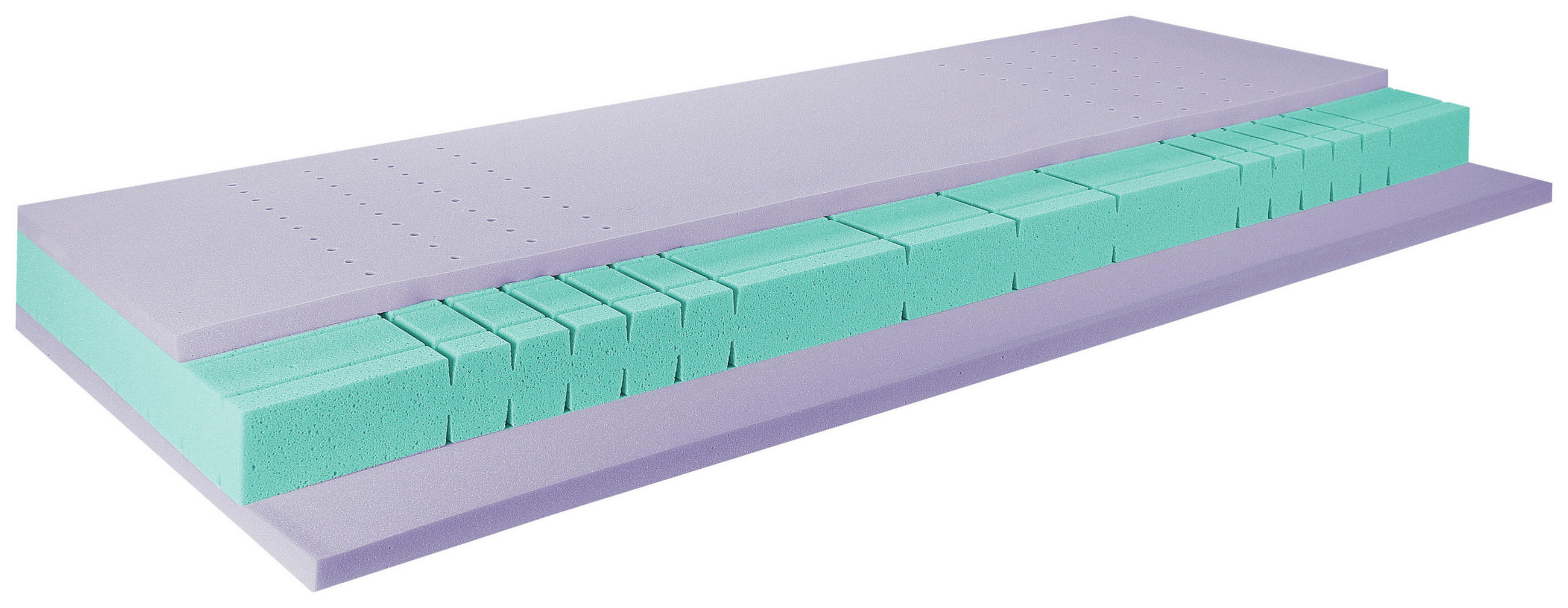 Thumbnail - Breckle Gelschaummatratze Free Ocean Gel, Weiß, Textil, H2, Füllung: Polyester, 80x200 cm, Grüner Punkt, Lga, Textiles V...