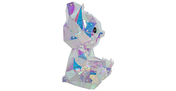 TISCHLEUCHTE - Transparent/Perlmutt, Trend, Kunststoff (21/27/30cm) - Novel