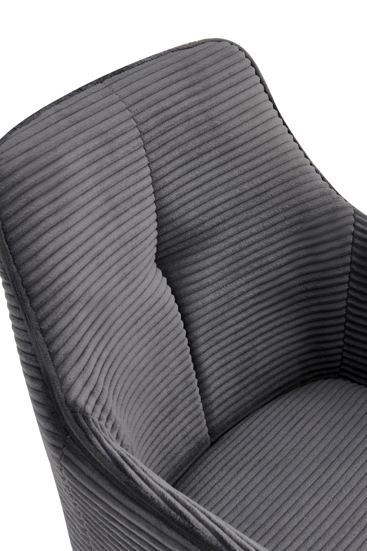 ARMLEHNSTUHL-SET 2 Stück  in Stahl Mikrofaser  - Anthrazit/Schwarz, MODERN, Textil/Metall (55/85/61cm) - MID.YOU