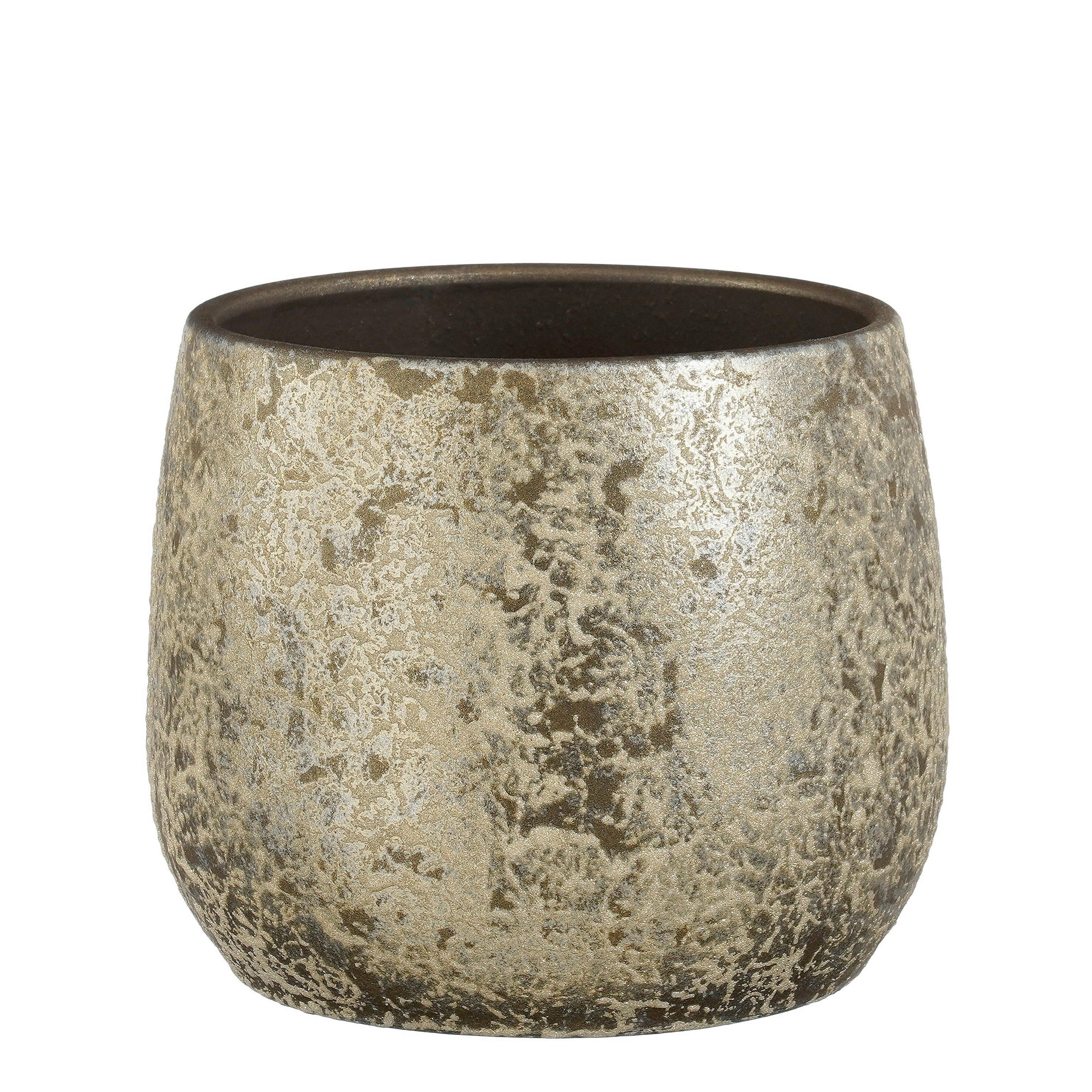 VAZA     keramika  - šampanjac, Osnovno, keramika (25.5/25.5/20cm)