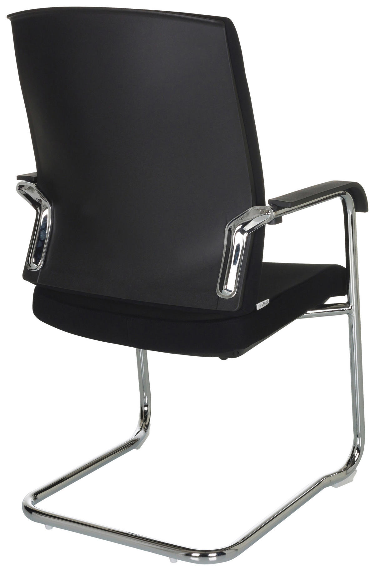 BESÖKSSTOL  i flatväv svart  - silver/svart, Basics, metall/textil (59/96/61cm) - MID.YOU