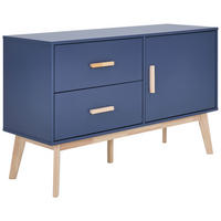 SIDEBOARD  in 120/72/40 cm  - Dunkelblau/Naturfarben, Design, Holz/Holzwerkstoff (120/72/40cm) - MID.YOU