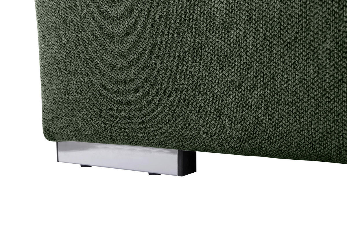 WOHNLANDSCHAFT Grün  - Grau/Grün, Design, Textil/Metall (173/328/215cm) - MID.YOU