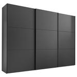 SCHWEBETÜRENSCHRANK  in Anthrazit  - Anthrazit/Schwarz, Holzwerkstoff/Metall (298/222/68cm) - Moderano