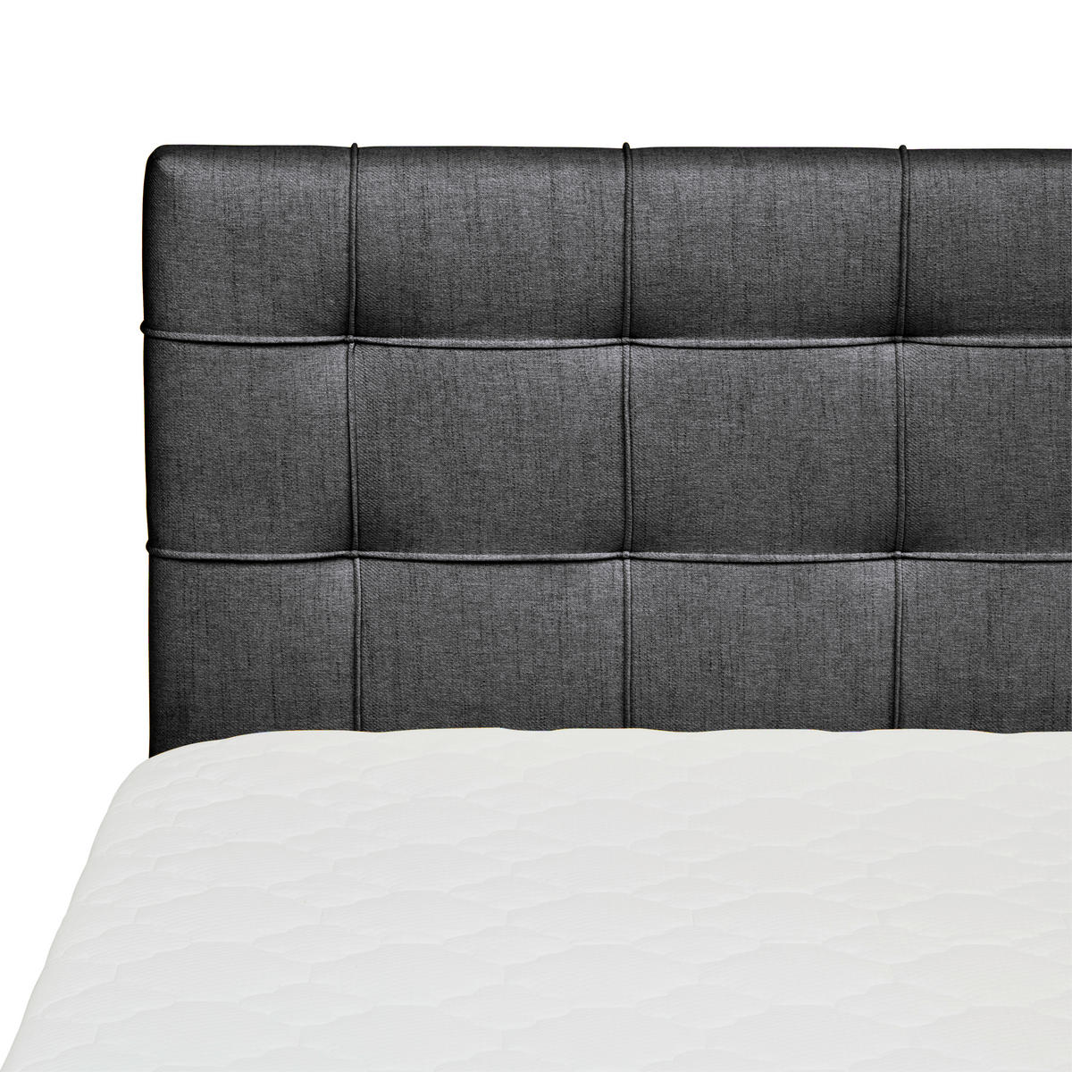 BOXBETT 120/200 cm  in Graphitfarben  - Graphitfarben, Modern, Holz/Textil (120/200cm) - MID.YOU