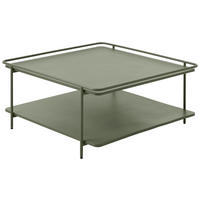 COUCHTISCH 75/75/34,3 cm quadratisch Olivgrün  - Olivgrün, Basics, Metall (75/75/34,3cm) - Xora
