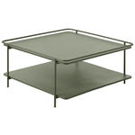 COUCHTISCH 75/75/34,3 cm quadratisch Olivgrün  - Olivgrün, Basics, Metall (75/75/34,3cm) - Xora