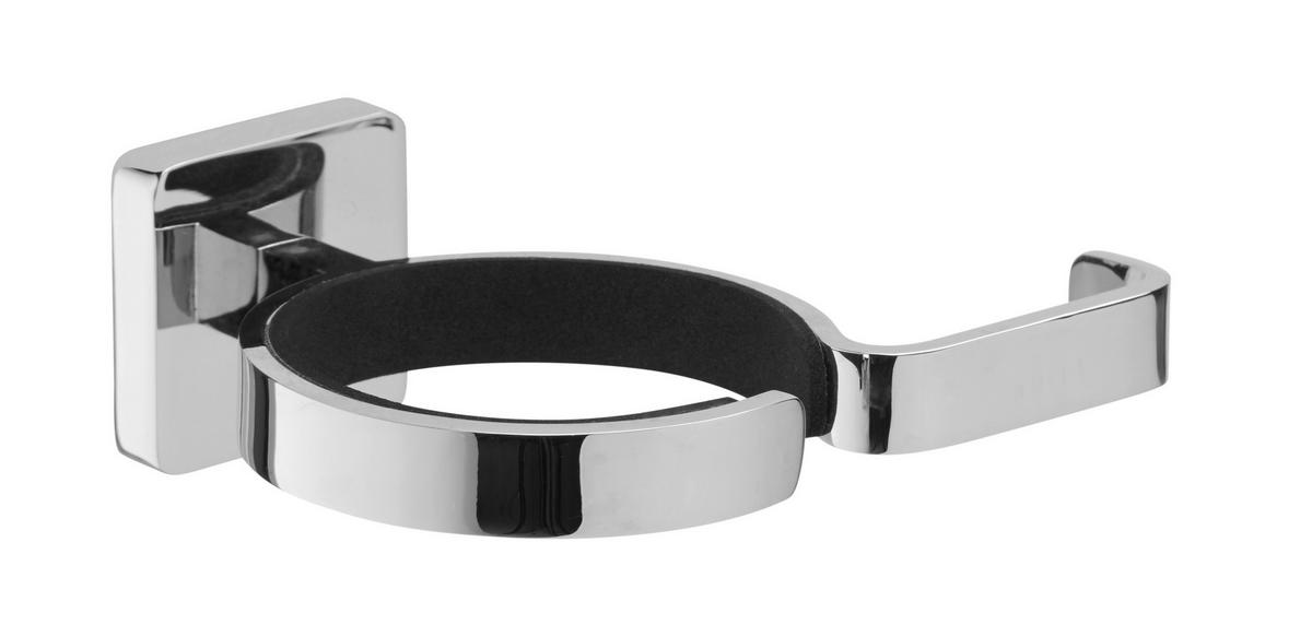 HAARTROCKNERHALTER Metall  - Chromfarben, Basics, Metall (13,9/4,5/9,7cm)