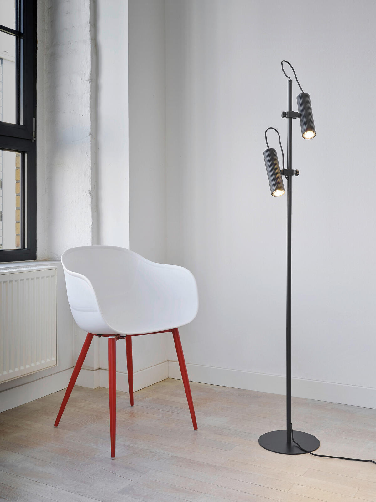 STEHLEUCHTE 25/149.50 cm    - Design, Metall (25/149.50cm) - Osram