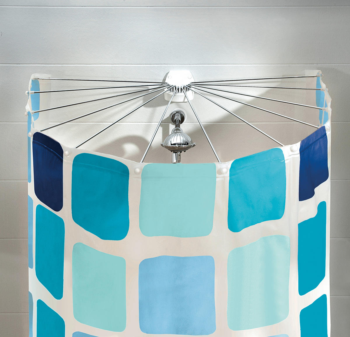 DUSCHVORHANGSTANGE Big Spider 94/71 cm  - Chromfarben, KONVENTIONELL, Metall (94/71cm) - Kleine Wolke