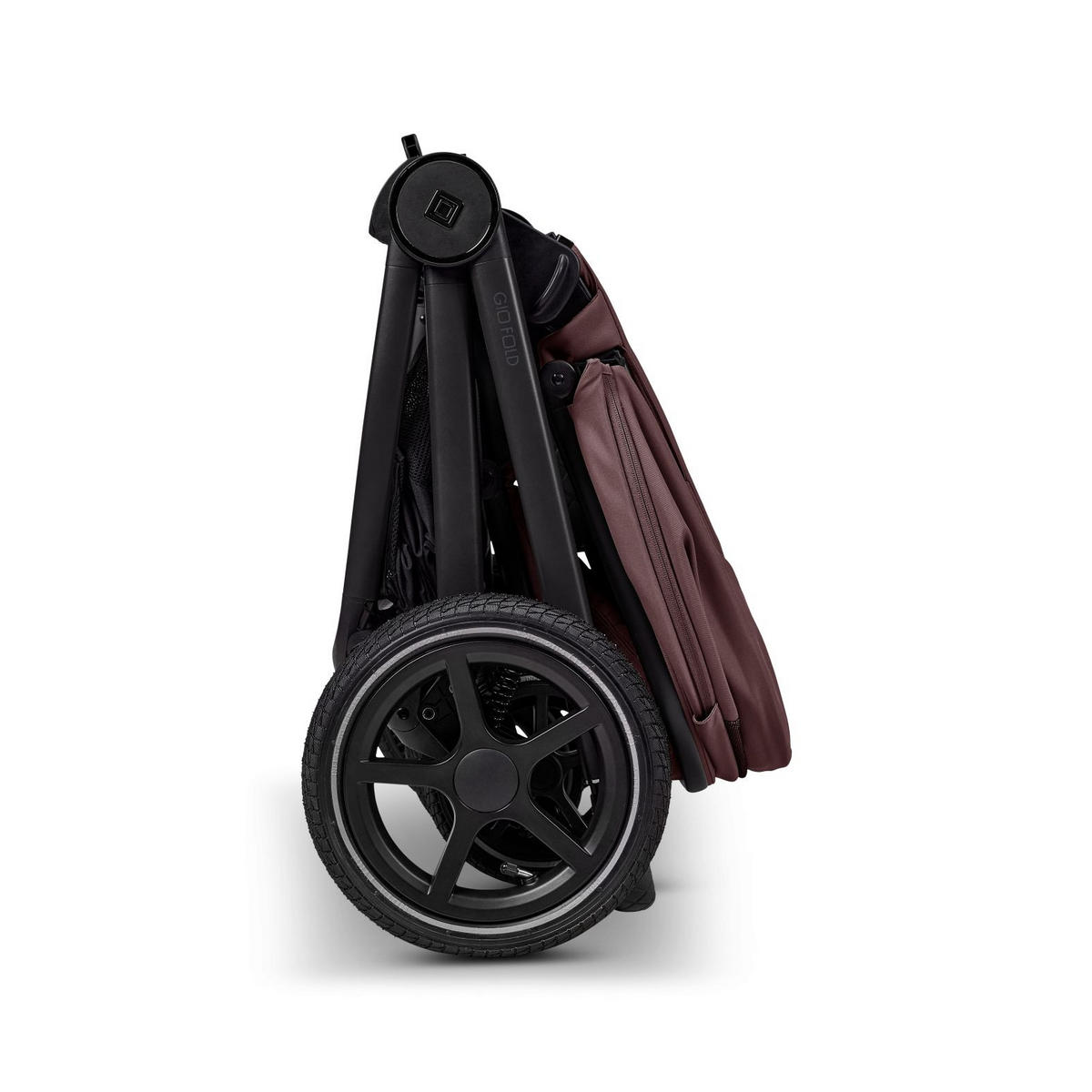 KINDERWAGENSET  GIO FOLD SET AIR  tonka  - Schwarz/Mokka, Basics, Textil/Metall (120/58/92cm) - Moon Edition
