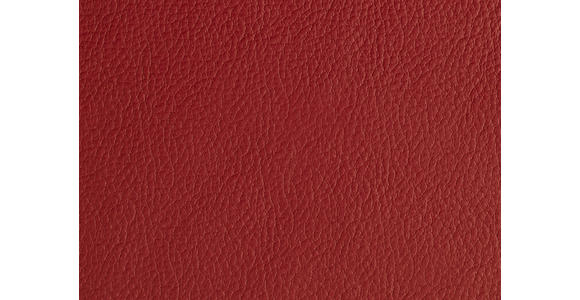 SCHLAFSOFA Rot Echtleder - Rot/Schwarz, Design, Leder/Metall (209/94/94cm) - Novel